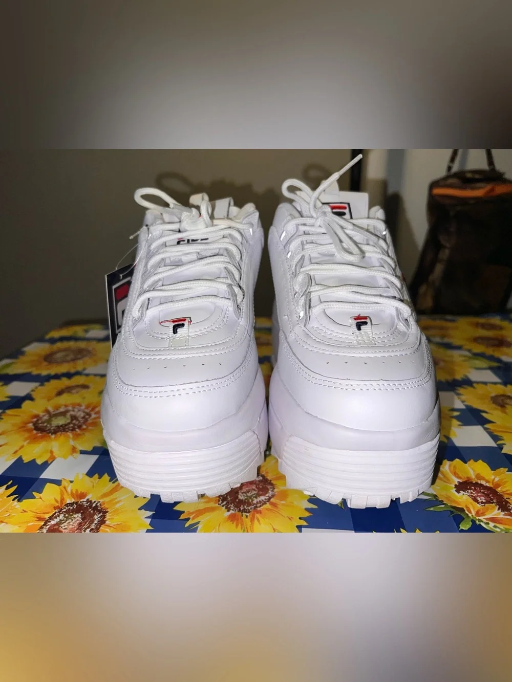 Fila White Women's Platform Sneakers - Chunky Sole